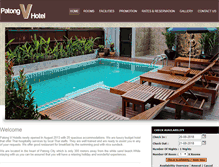 Tablet Screenshot of patongvhotel.com